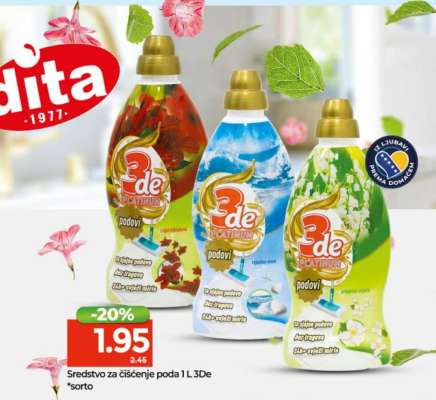 Sredstvo za čišćenje poda 1 L 3De