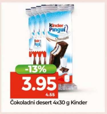 Čokoladni desert 4x30 g Kinder