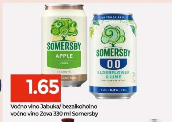 Voćno vino Jabuka/bezalkoholno voćno vino Zova 330 ml Somersby