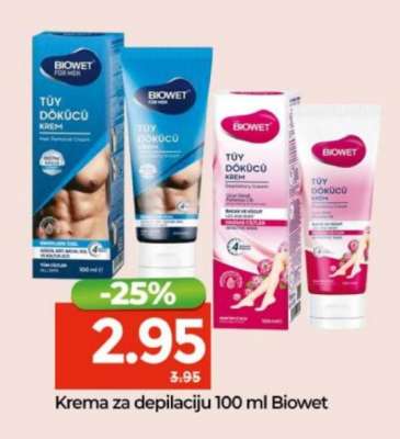 Krema za depilaciju 100 ml Biowet