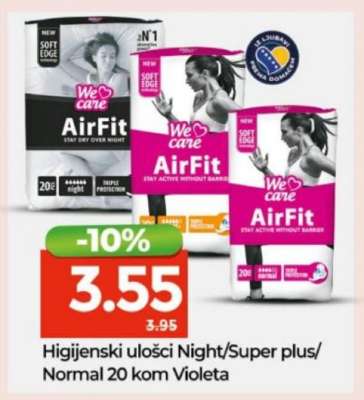 Higijenski ulošci Night/Super plus/Normal 20 kom Violeta