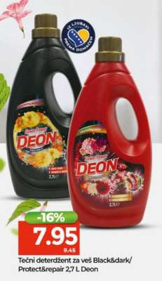Tečni deterdžent za veš Black&dark/Protect&repair 2,7 L Deon