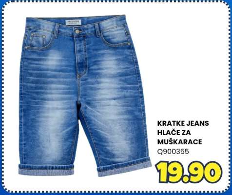 KRATKE JEANS HLAČE ZA MUŠKARACE