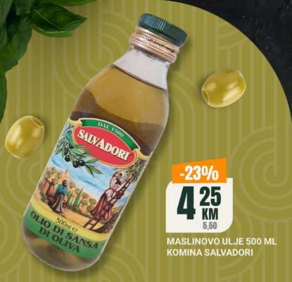 MASLINOVO ULJE 500 ML KOMINA SALVADORI