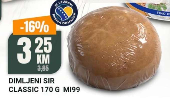 DIMLJENI SIR CLASSIC 170 G MI99