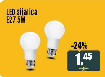 LED sijalica E27, 5W