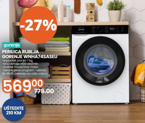 PERILICA RUBLJA GORENJE WNHA74SASEU