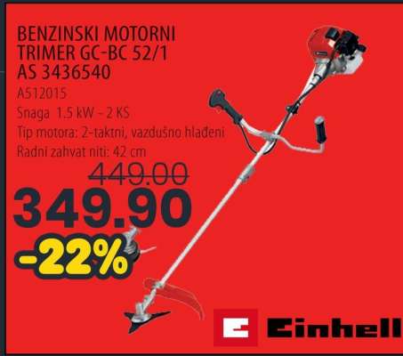 BENZINSKI MOTORNI TRIMER GC-BC 52/1 AS 3436540
