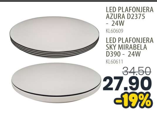 LED PLAFONJERA AZURA D2375 - 24W