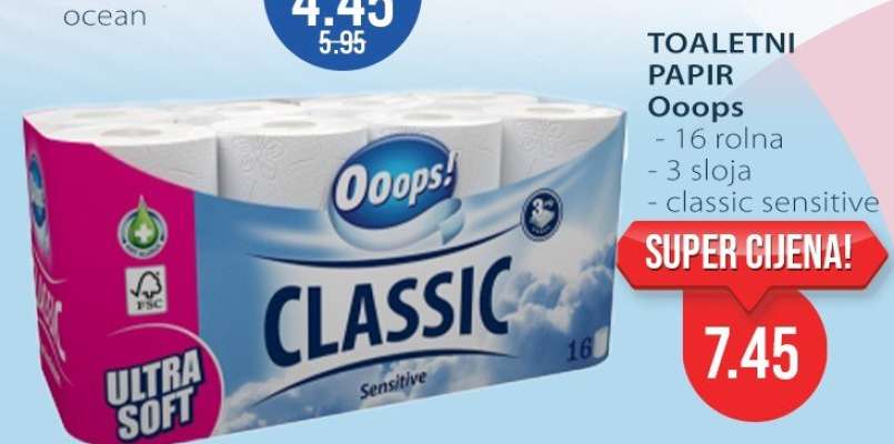 TOALETNI PAPIR Ooops!