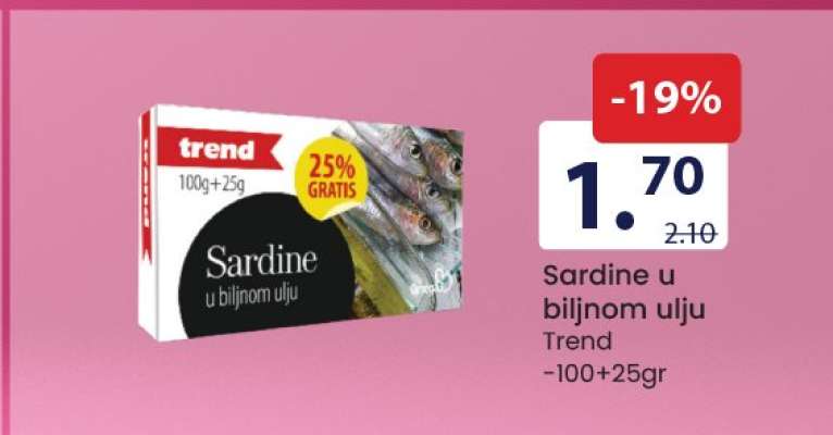 Sardine u biljnom ulju