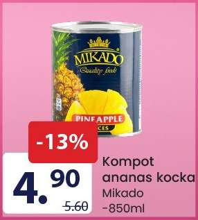 Kompot ananas kocka