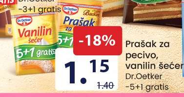 Prašak za pecivo, vanilin šećer