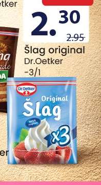 Šlag original Dr.Oetker