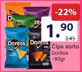 Čips sorto Doritos
