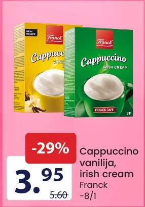 Cappuccino vanilija, irish cream