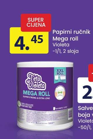 Papirni ručnik Mega roll Violeta