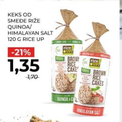 KEKS OD SMEĐE RIŽE QUINOA/HIMALAYAN SALT