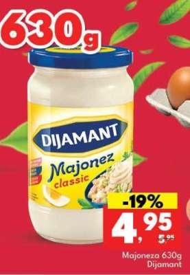 Majoneza 630g Dijamant