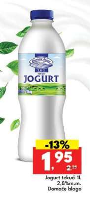 Jogurt tekući 1L