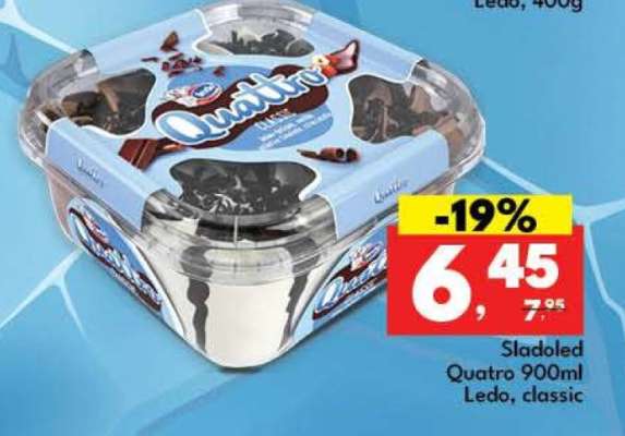 Sladoled Quatro 900ml