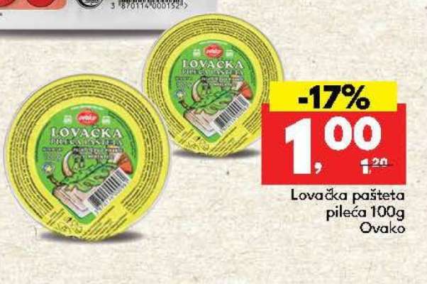 Lovačka pašteta pileća 100g