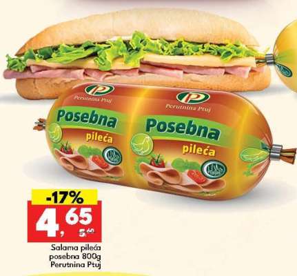 Salama pileća posebna 800g Perutnina Ptuj