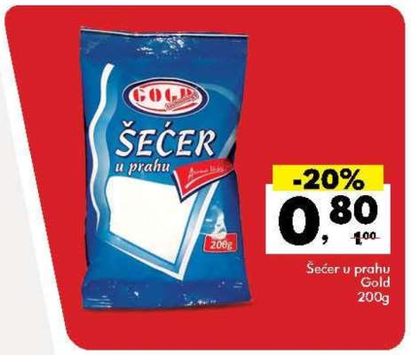 Šećer u prahu Gold 200g