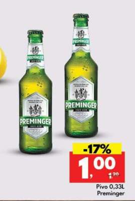 Pivo 0,33L Preminger