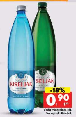 Voda mineralna 1,5L Sarajevski Kiseljak