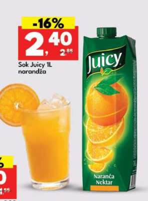 Sok Juicy 1L narandža