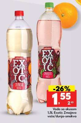 Voda sa okusom 1,5L Exotic