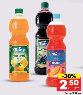 Sirup 1L Bony