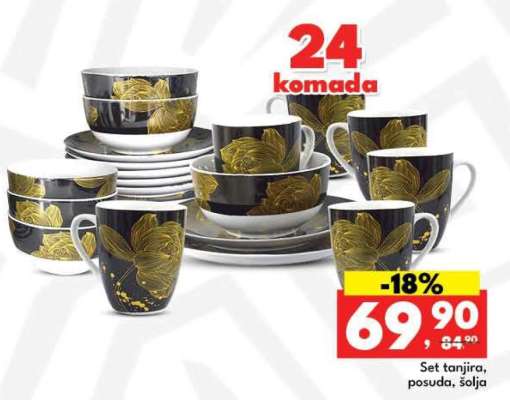 Set tanjira, posuda, šolja
