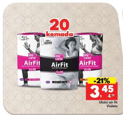 Ulošci air fit Violeta