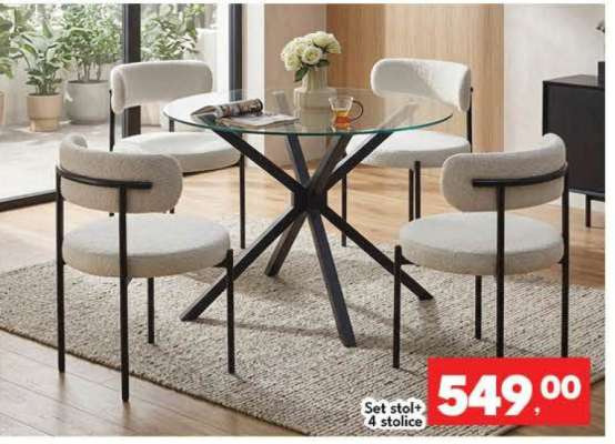 Set stol + 4 stolice