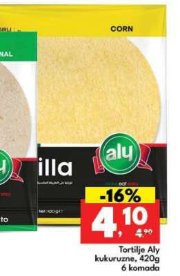 Tortilje Aly kukuruzne