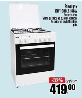 Štednjak KTF1000.61 GSW