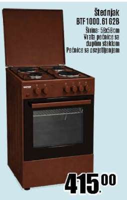 Štednjak BTF1000.61 G2B
