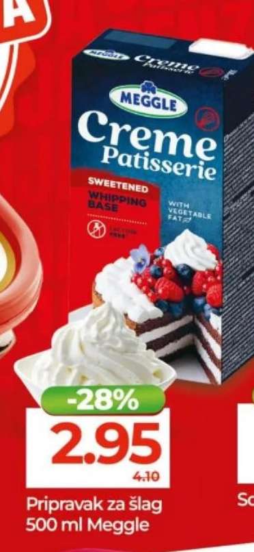 Pripravak za šlag 500 ml Meggle