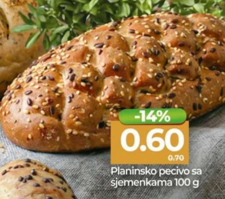 Planinsko pecivo sa sjemenkama 100 g