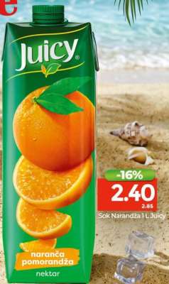 Sok narandža, 1l JUICY