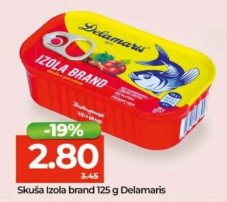 Skuša Izola brand 125 g, Delamaris