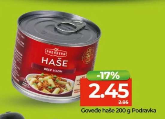 Goveđe haše 200 g Podravka
