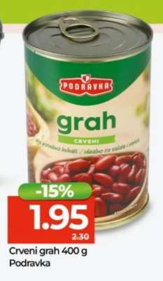 Crveni grah 400 g Podravka