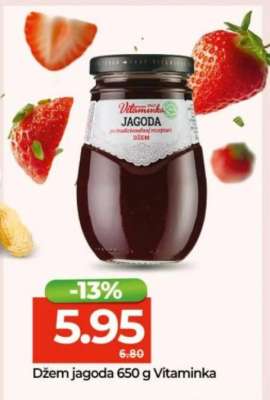 Džem jagoda 650 g Vitaminka