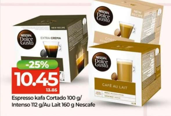Espresso kafa Cortado 100 g/Intenso 112 g/Au Lait 160 g Nescafe