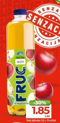 Sok jabuka 1,5 L Fructal