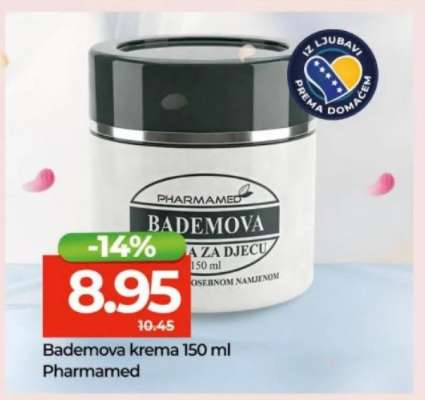 Bademova krema 150 ml Pharmamed