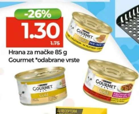 Hrana za mačke 85 g Gourmet